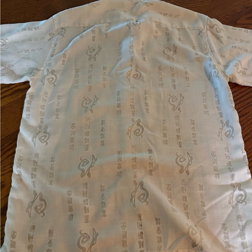 Versace Vintage Beige Patterned Button Down Shirt - image 6